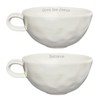 Faithworks Christian Gifts-Set of 2 Hand Thrown Inspirational Coffee Tea