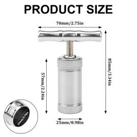 FSWWSF Pollen Press T-Handle Durable Herb Press Pollen Press Small Pollen Press Tool for Herbs, Spices