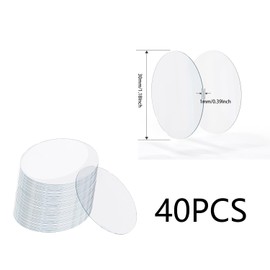 40 Pieces Double Sided Sticky Tape Clear Mounting Square Tape Self Adhesive Gel Mounting Pads Waterproof Removable Sticky Gel Tape Sticky Gel Tape Transparent Tape for DIY Craft, Home (40, 30mm*30mm)