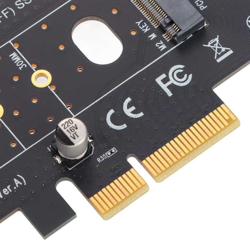 M.2 To Pcie Adapter PCB Gold Plated M.2 NVME to