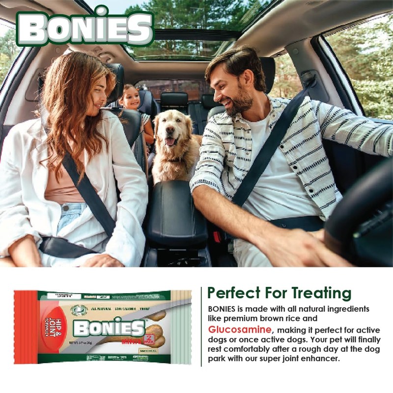 Bonies Natural Hip & Joint Formula Medium-Sized Single Bone, Glucosamine