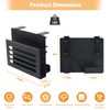 ROLIZOE Desk Side Storage with 2 Hooks No Drill Under