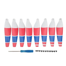 Drone Propellers Colors Unmanned Aerial Vehicle Blade Accessories UAV Propellers Wings 2 Pairs for Mini 3 Pro Red Blue White