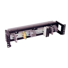 IRP1023D 2U Rackmount 3.78 inch Low Profile DIN Rail Panel for Industrial Standard 19 inch 2-Post Relay Rack or 4-Post Rack Cabinet