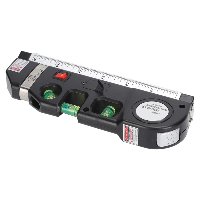 Multipurpose Laser Leveller Infrared Spirit Level Tape Measure Tool for