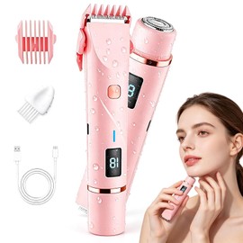 Lady Shaver for Women,2in1 Gentle Hair Remover for Face Bikini Lip Line
