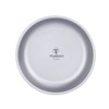TOMSHOO Titanium Round Camping Plate Outdoor Ultralight Portable Tableware Cookware