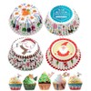 Lanito Baking Cups, Christmas Cupcake Muffin Pans, 100 Count Glassine