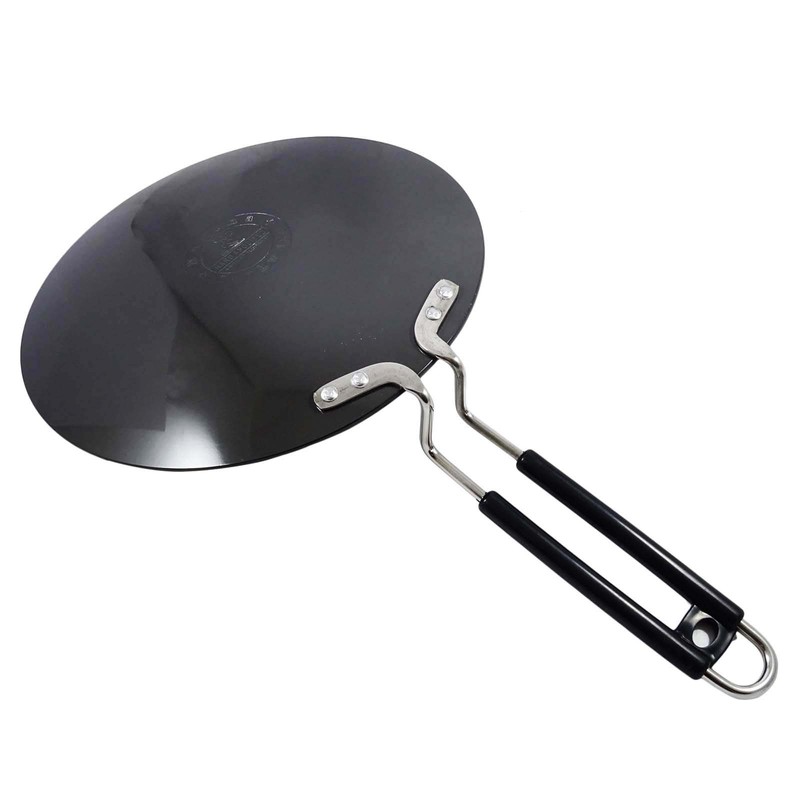 Indianbeautifulart Hard Anodized Aluminum Black Chapati Tawa Roti Cookware Tava,