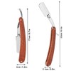 Manual Razor Professional Men Male Wooden Handle Folding Shaver Blade