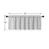 MitoVilla Grey Boho Kitchen Valances for Windows, Modern Farmhouse Valance