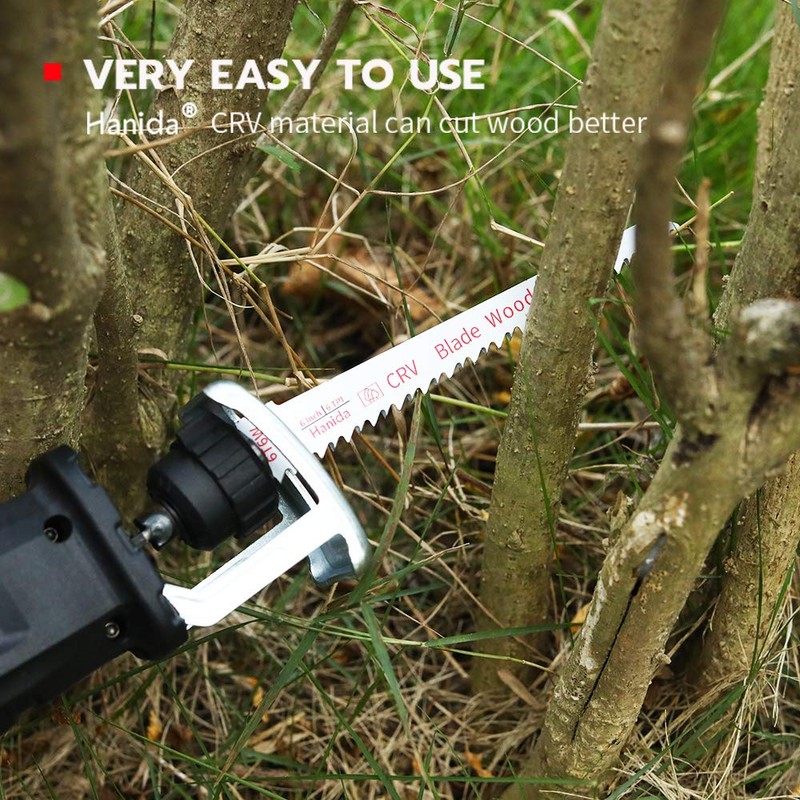 Hanida 9-Inch 5-Pack and 6-Inch 7-Pack Wood Pruning Saw Blades