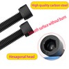 Qrity 10PCS M6x65mm Cylinder Hex Head Cap Screws, Screws Fasteners,