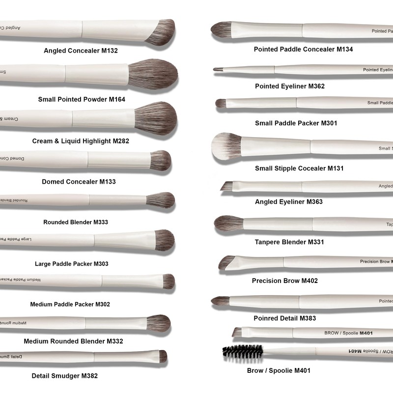 VYNESTRA 30 Pcs Pro Grade Makeup Brushes Set with Dense