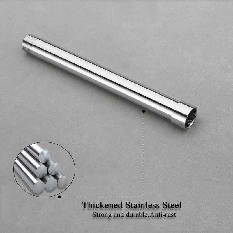 Shower Arm Extender, BSTIIU 8 Inch Shower Head Extension Arm,