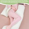 Pregnancy Pillow with Detachable & Adjustable Pillow Cover, Soft Pregnancy