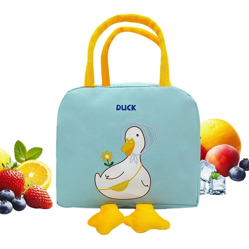 Bolsa Térmica Para El Almuerzo Con Diseño Pato, Gran Capacidad
