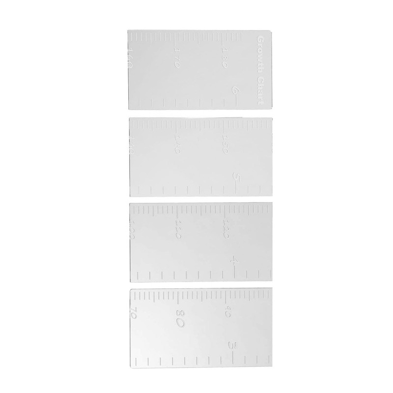 Espejo con Tabla de Crecimiento para Niños, Irrompible, Versátil, Transparente,