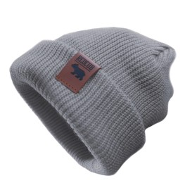 REDCUB Toddler and Baby Beanie | Girls Boys Acrylic Kids Baby Beanies | Knit Winter Hat | 12-36 Months (Wolf Grey)