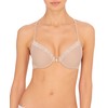 Natori Women's Feathers Front Close T-Back Bra, Cafe 36D