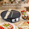 nutrichef Electric Crepe Maker & Griddle - Easy Clean Detachable