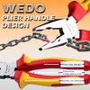 WEDO Insulated Combination Pliers, VDE 1000 V Lineman's Pliers, Combination