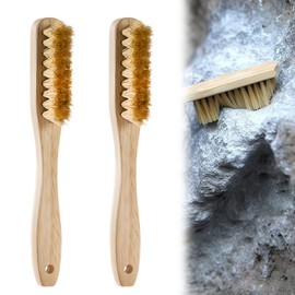 Climbing Brush, Pack of 2 Climbing Brushes for Chalk and Magnesia, Boulder Brush, with Handles for Chalk Bags, Accessories for Climbing and Bouldering for Cleaning