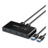 Usb Hub Switch 3.0 4 Puertos 2 Entradas Y 4