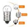 MECCANIXITY 1.5V/0.3A E10 Mini Light Bulbs, 25Pcs Miniature Screw Bulbs