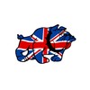 CafePress British Bulldog Union Jack Oval Sticker Oval Car Bumper