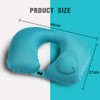 ZKSXOA Inflatable neck support pillow, practical neck pillow for inflating,
