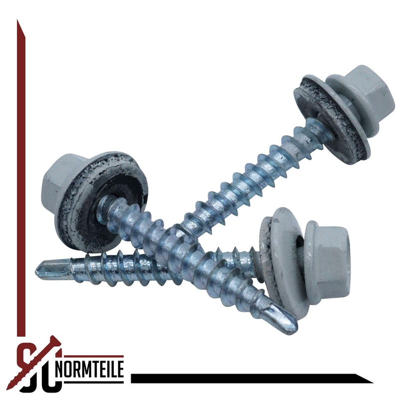 SC5164 Trapezoidal Sheet Metal Screws with EPDM Sealing Washer, 4.8