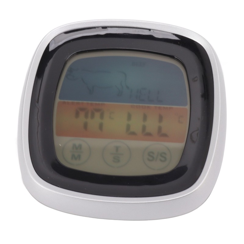 Food Touch Thermometer Kitchen Digital Display Timer Thermometer Field Barbecue