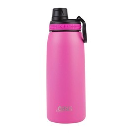 Oasis Stainless Steel Double Wall Insulated Sports Bottle with Screw Cap Neon Pink 780ML BPA Free