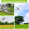 flyonte Bird Hawk Flying Kite with Pole Crop Protector Bird