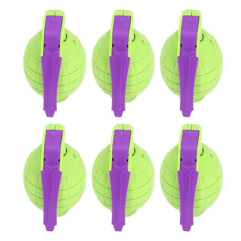 6pcs Kids Toy Hand Grenades Pretend Role Play Plastic Grenades