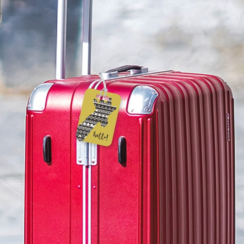 LT036 Hello Novelty Funny Unique Designer Gift Glossy Plastic Suitcase
