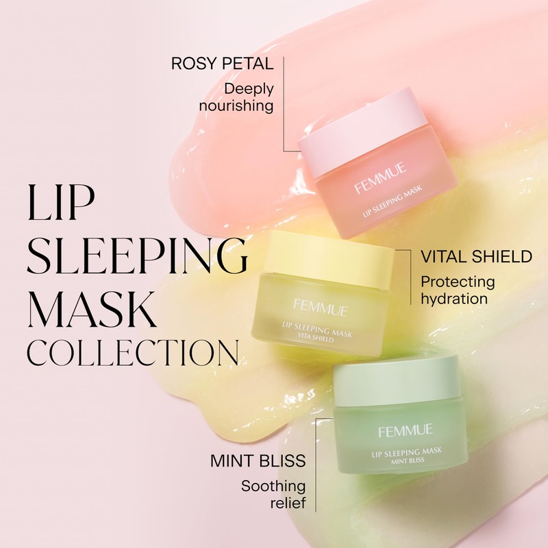 FEMMUE Lip Sleeping Mask, MB (Mint Bliss), Lip Care, Moisturizing,