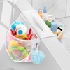 UNEEDE Dual-Sided Bath Toy Organizer with Grip, 6-Inch Wide Bathtub