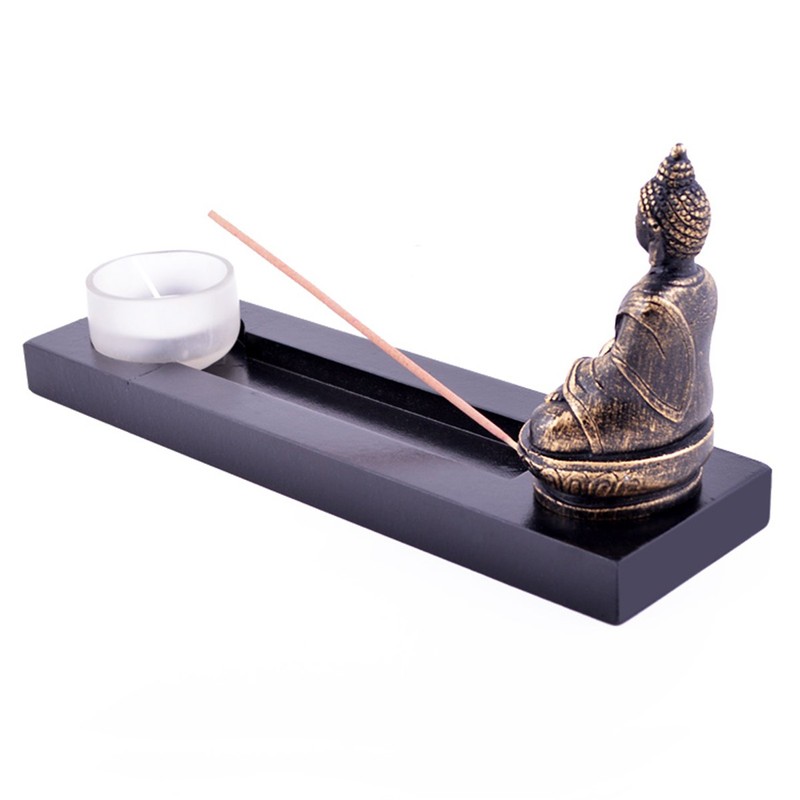 Feng Shui ZEN Garden Buddha Tealight Incense Stick W Mxsabrina