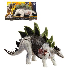 Mattel Jurassic World HLP24 Big Action! Stegosaurus Total Length: Approx. 13.8 inches (35 cm), Ages 4 and up
