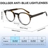 Dollger Blue Light Blocking Glasses For Woman Men Thick Acetate