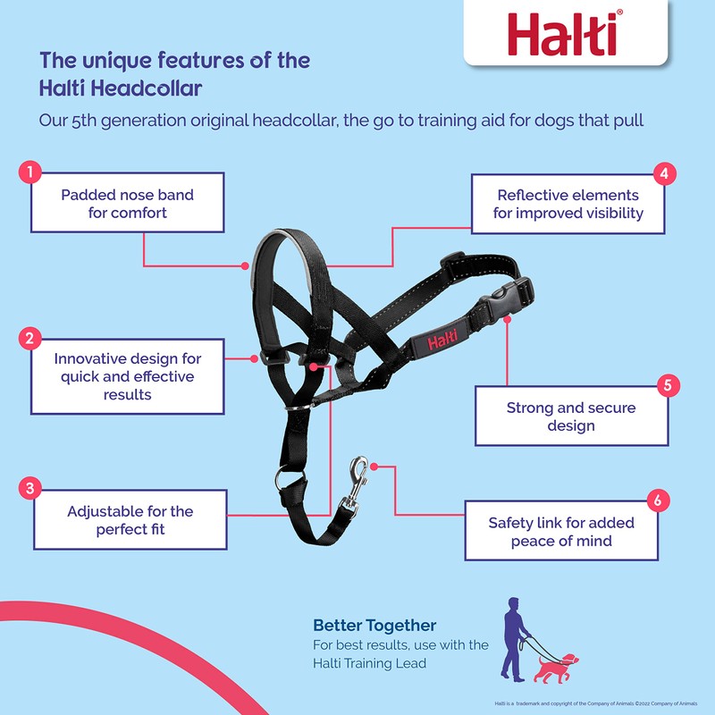 HALTI Headcollar - To Stop Your Dog Pulling on the