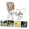 GRIRIW Lion Statue Lion Ornament for Home Decor Sturdy Crystal