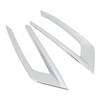 2PCS Front Fog Light Trim Silver Decoration Anti Fading Exterior