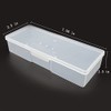 Clear Nail Tool Storage Box with Labels - 12 Piece