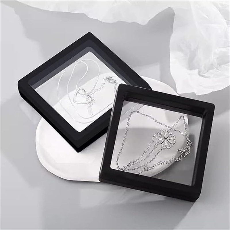 WELANGBN Black 3D Floating Frame Display Holder Stands, 1 PCS