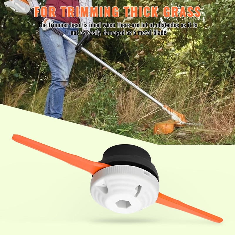ERGIT Plastic Blades Trimmer Head Replacement for Stihl PolyCut 6‑2
