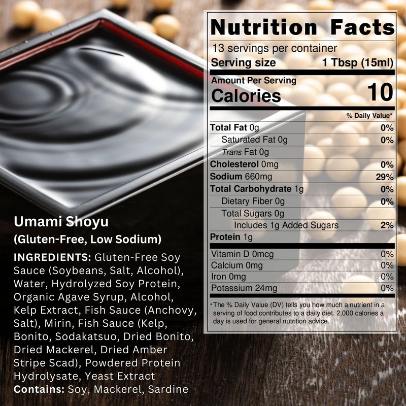 Umami Shoyu - Soy Sauce 6.76 fl oz (200ml) (Low