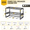 Spacecare Power Tool Organizer- Power Drill Tool Holder- Heavy Duty